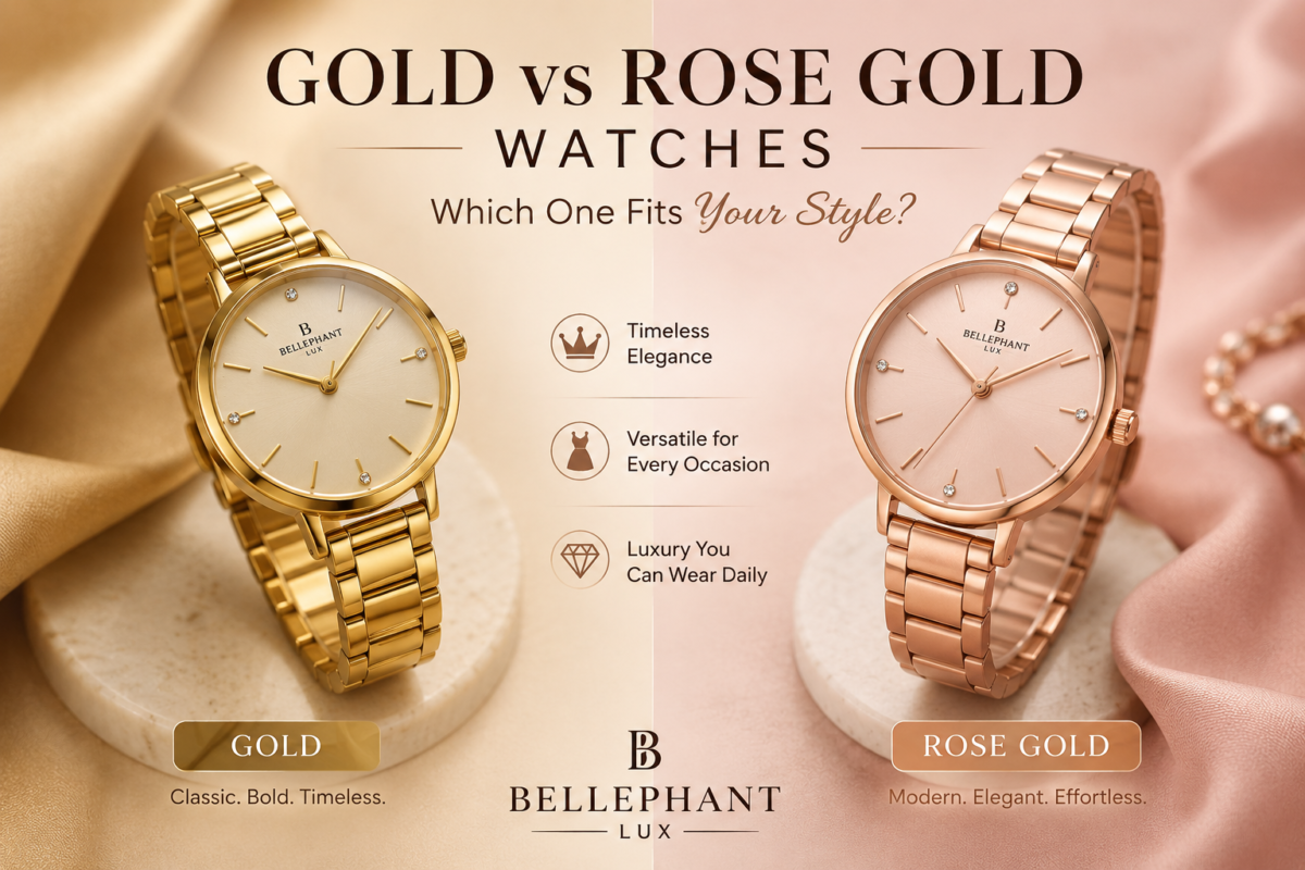 Gold vs rose gold watches