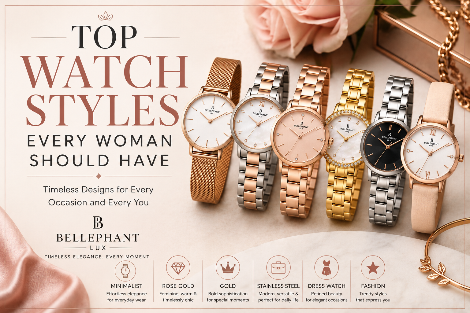 Timeless watch styles for every woman